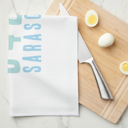 Personalisierter Zip-Code, Stadt, Staat | Blues de Geschirrtuch (Viertel Falte)