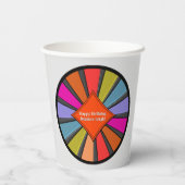 Personalisierter Zirkus Big Top Pappbecher (Rückseite)