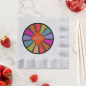 Personalisierter Zirkus Big Top Serviette (Beispiel)