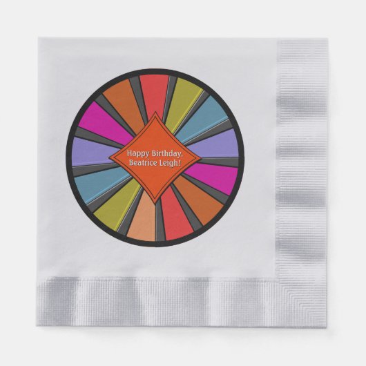 Personalisierter Zirkus Big Top Serviette (Vorderseite)