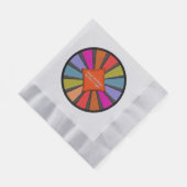 Personalisierter Zirkus Big Top Serviette (Ecke)