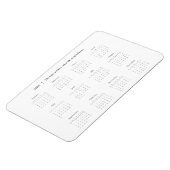 Personalisierter Zitat 2026 Kalender Magnet (Linke Seite)