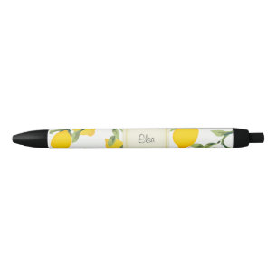 Personalisierter Zitronen-Druck-Stift Kugelschreiber