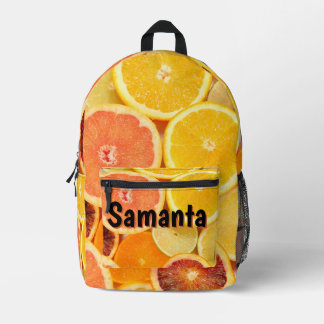 Personalisierter Zitrus-Rucksack | Frische Früchte Bedruckter Rucksack