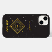 Personalisierter Zodiac Individuelle Name Aquarius Case-Mate iPhone Hülle (Rückseite (Horizontal))