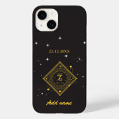 Personalisierter Zodiac-Individuelle Name Case-Mate iPhone Hülle (Rückseite)