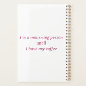 Personalisierter Zombie-Kaffee-Mama Club Quirky Planer (Rückseite)