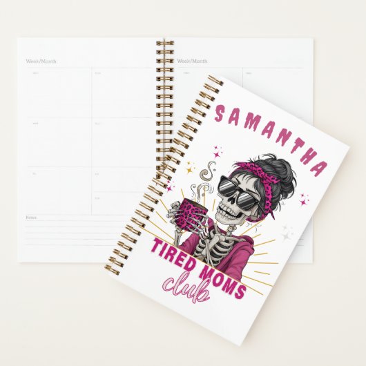 Personalisierter Zombie-Kaffee-Mama Club Quirky Planer (Anzeige)