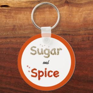 Personalisierter Zucker und Gewürz Paprika Chili Z Schlüsselanhänger