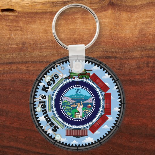 Personalisierter Zugführer Schlüsselanhänger (Vorderseite)