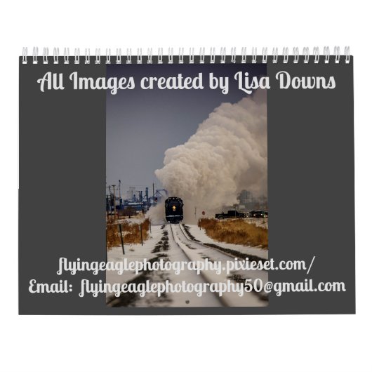 Personalisierter Zugkalender Kalender (Rückseite)