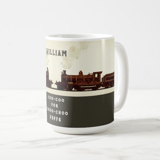 Personalisierter Zugübergang Kaffeetasse (VorderseiteRechts)