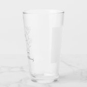 Personalisierter zukünftiger Mrs-Eiskaffeebecher i Glas (Links)