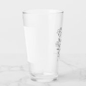 Personalisierter zukünftiger Mrs-Eiskaffeebecher i Glas (Rechts)