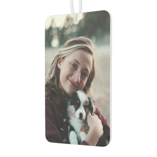 Personalisierter Zwei-Seiten-Foto-Freshener Autolufterfrischer (Links)