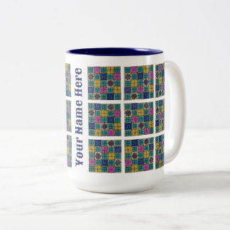 Personalisierter Zweifarben-Becher (L) | Mittelmee Zweifarbige Tasse