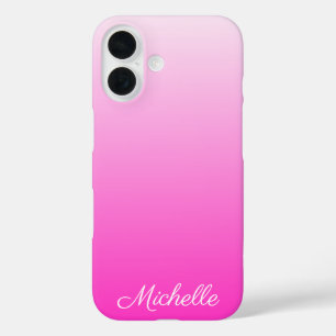 Personalisierter zweifarbiger Farbverlauf Ombre he iPhone 16 Hülle