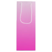 Personalisierter zweifarbiger Farbverlauf ombre ho Geschenktüte Für Weinflaschen (Vorderseite)