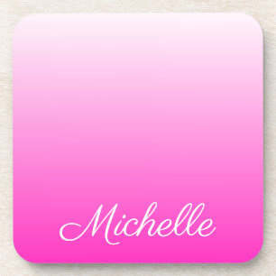 Personalisierter zweifarbiger Farbverlauf ombre ho Getränkeuntersetzer