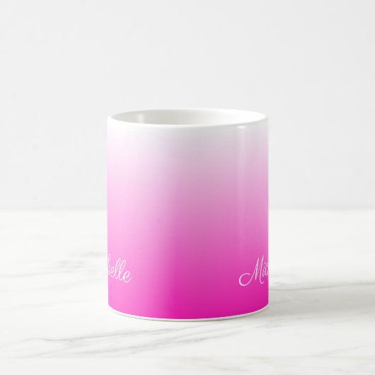 Personalisierter zweifarbiger Farbverlauf ombre ho Kaffeetasse (Mittel)