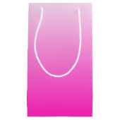 Personalisierter zweifarbiger Farbverlauf ombre ho Kleine Geschenktüte (Vorderseite)