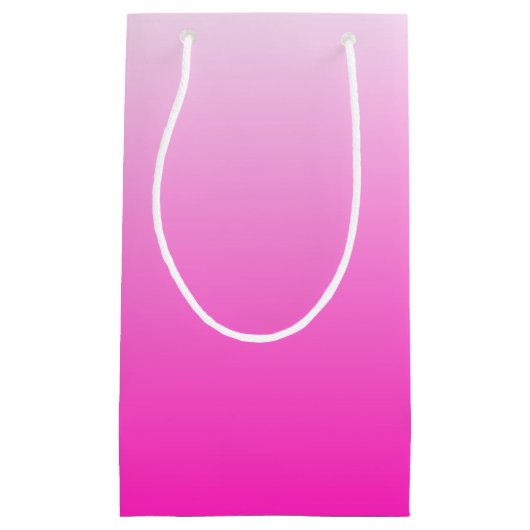 Personalisierter zweifarbiger Farbverlauf ombre ho Kleine Geschenktüte (Vorderseite)