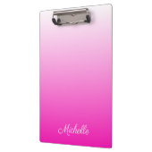 Personalisierter zweifarbiger Farbverlauf ombre ho Klemmbrett (Links)