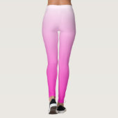 Personalisierter zweifarbiger Farbverlauf ombre ho Leggings (Rückseite)