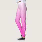Personalisierter zweifarbiger Farbverlauf ombre ho Leggings (Links)