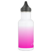 Personalisierter zweifarbiger Farbverlauf ombre ho Trinkflasche (Links)
