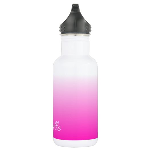 Personalisierter zweifarbiger Farbverlauf ombre ho Trinkflasche (Rechts)
