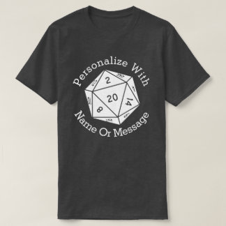 PERSONALISIERTER zweiseitiger Dice-Grafik-T - Shir T-Shirt