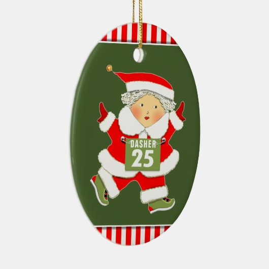 Personalisierter Zweitplatzierter Keramik Ornament (Rechts)