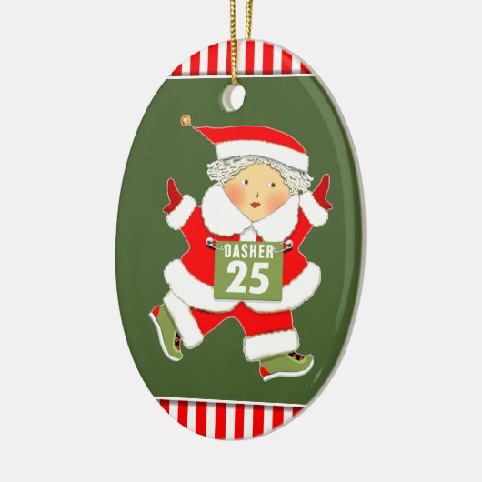 Personalisierter Zweitplatzierter Keramik Ornament (Links)