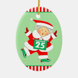 Personalisierter Zweitplatzierter Keramik Ornament