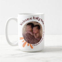 Personalisierter Zwillings-Baby-Foto-Becher | Indi