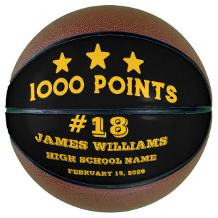 Personalisiertes 1000-Punkte-Geschenk für Spieler Basketball