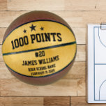 Personalisiertes 1000-Punkte-Geschenk für Spieler Basketball<br><div class="desc">Der 1000 Punkte Personalisierte Basketball Ball ist ein einzigartiges Geschenk für jeden Basketballfans. Mit der Möglichkeit, die Kugel mit dem Namen, den Initialen oder der Jersey-Nummer des Empfängers zu versehen, sorgt sie für ein durchdachtes und personalisiertes Geschenk. Das "1000 Punkte"-Logo auf dem Ball ist ein Hinweis auf das Erreichen von...</div>