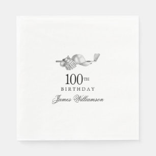 Personalisiertes 100. Geburtstagsparty Serviette