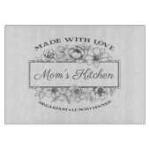 Personalisiertes 11,5" x 8" Klarquadrat Schneidebrett (Vorderseite)