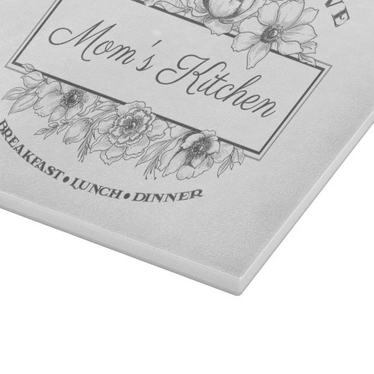 Personalisiertes 11,5" x 8" Klarquadrat Schneidebrett (Ecke)