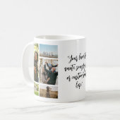 Personalisiertes 11-Bild-Collage-individuelles Ang Kaffeetasse (Vorderseite Links)