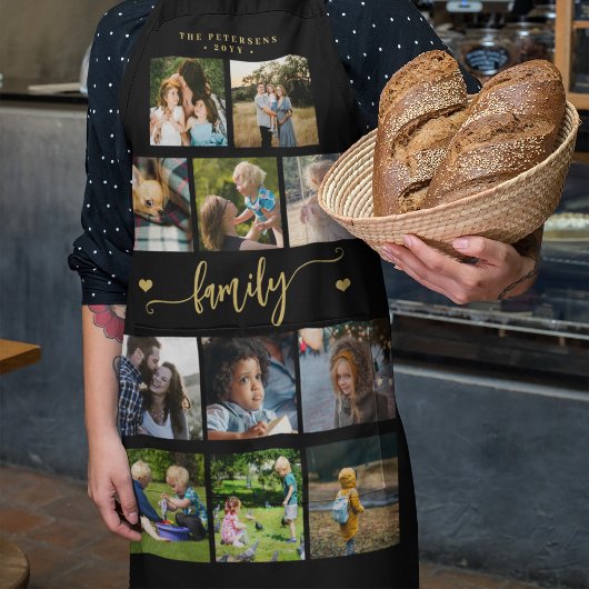 Personalisiertes 11 Foto-Collage Schürze