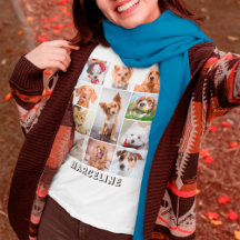 Personalisiertes 11-Tier-Foto-Kollagenraster mit T