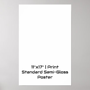 Personalisiertes 11"x17" Standard Semi-Gloss Poster
