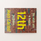 Personalisiertes 12. Geburtstagsrätsel Puzzle (Horizontal)