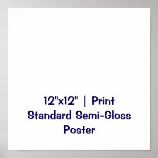 Personalisiertes 12"x12" Standard-Halbglanz Poster