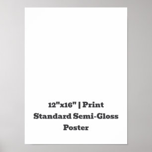Personalisiertes 12"x16" Standard-Halbglanz Poster