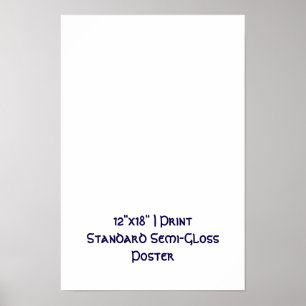 Personalisiertes 12"x18" Standard Semi-Gloss Poster