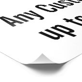 Personalisiertes 12" x 12" Foto Print, oder benutz (Ecke)